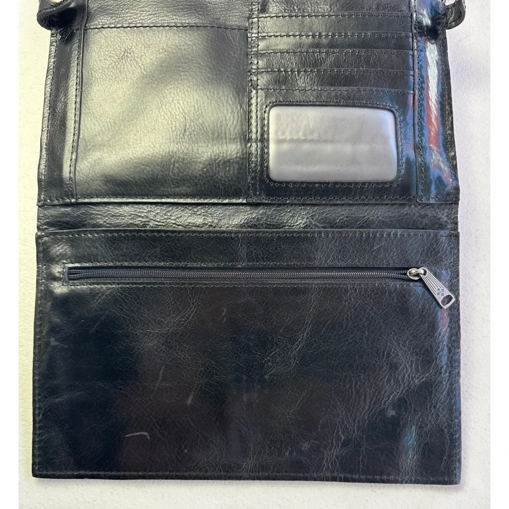 Patricia Nash Tauriana Portland Python Leather Crossbody Organizer Flap Bag Purs
